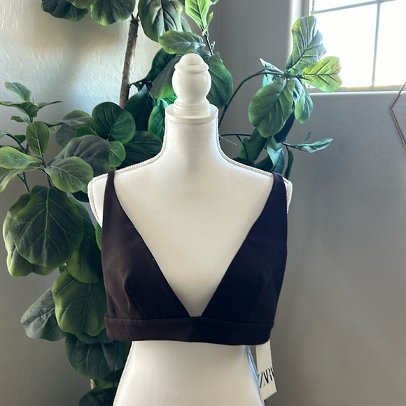 Zara Tops - Zara Brown Bra Style Top